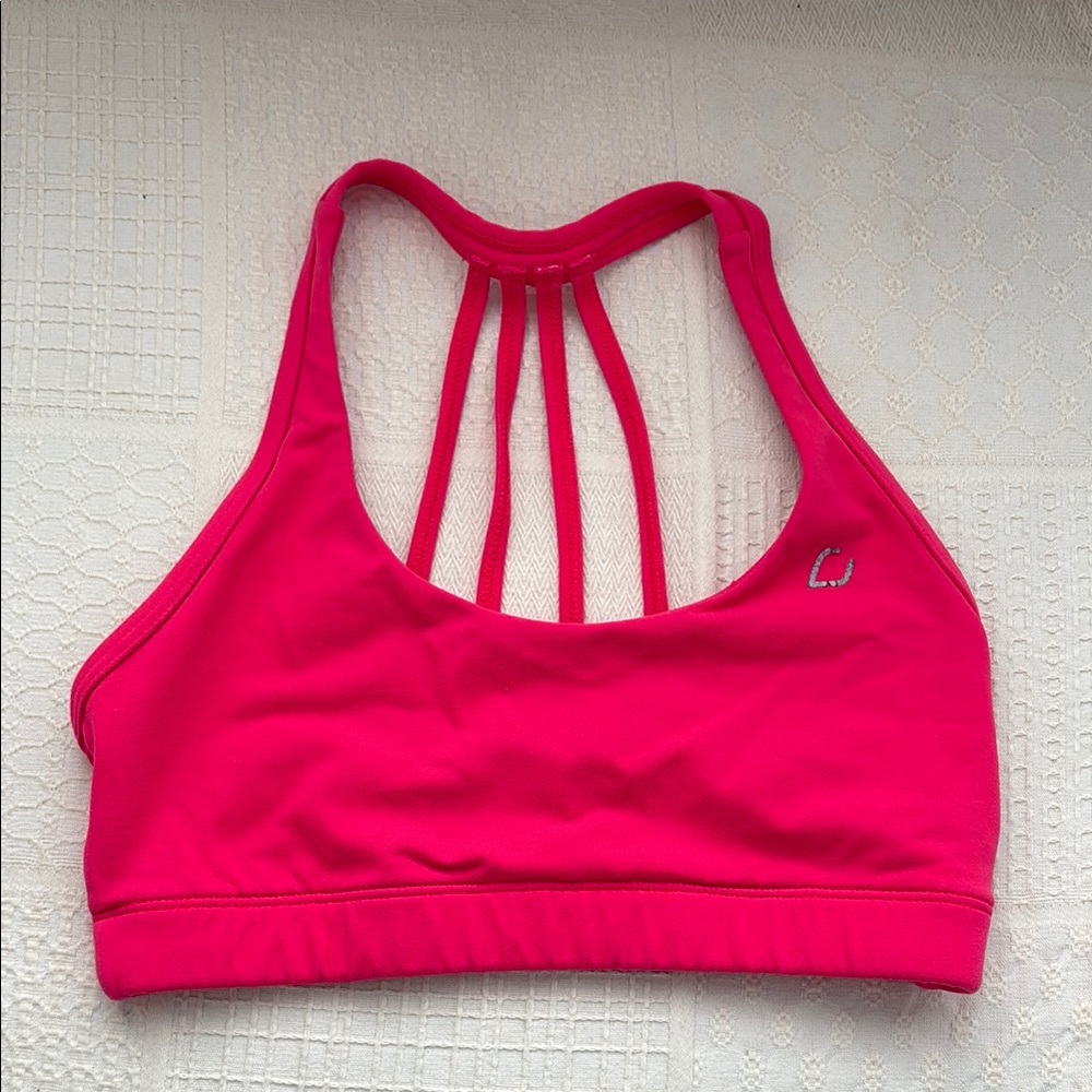 Lorna Jane Neon Coral Women's Sports Bra